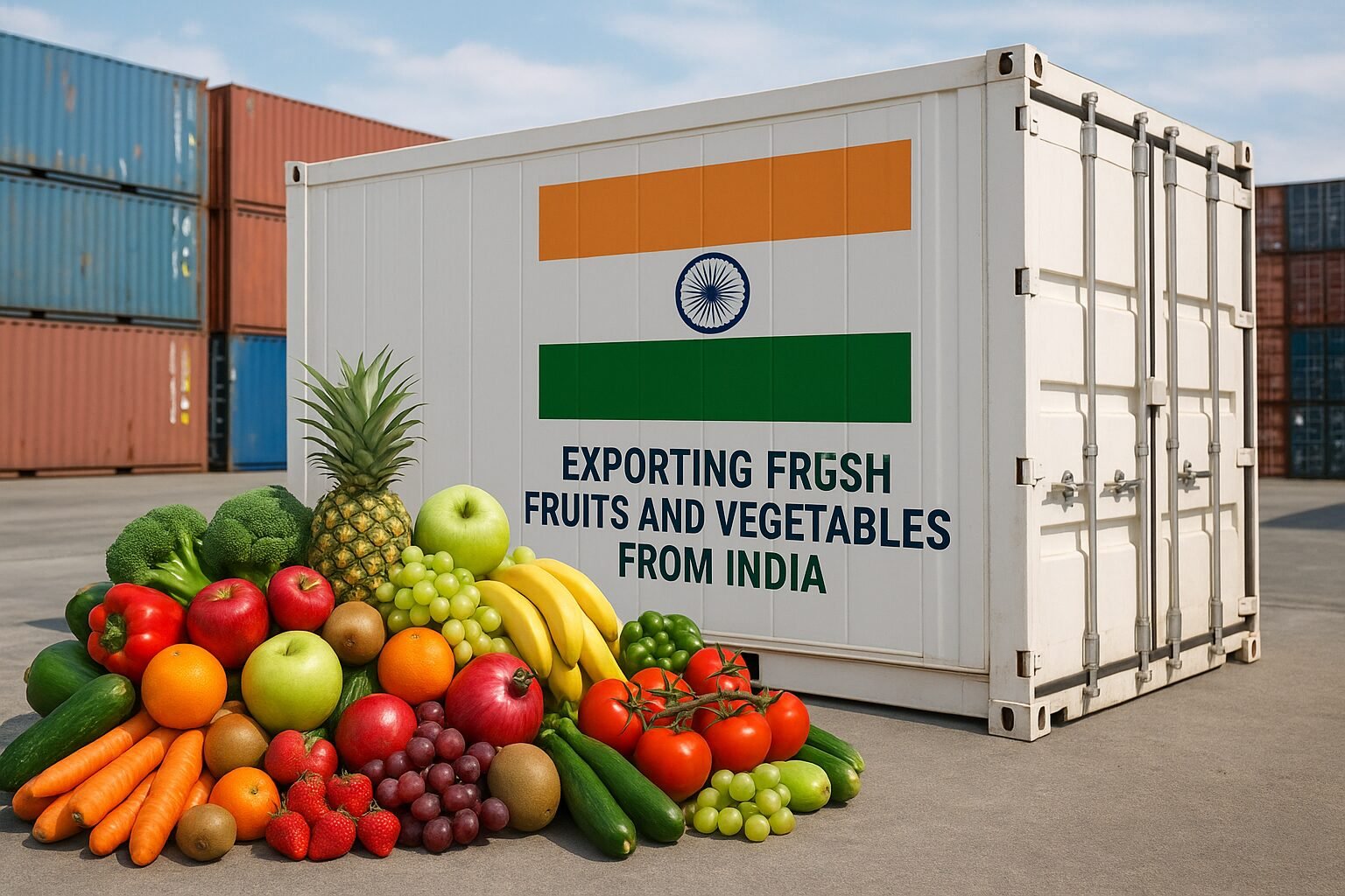 exporting fresh fruits and vegetables from India