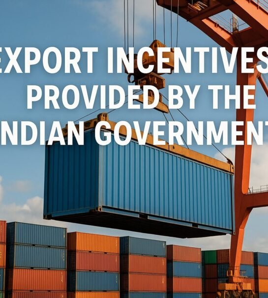 export incentives provided by the Indian Government